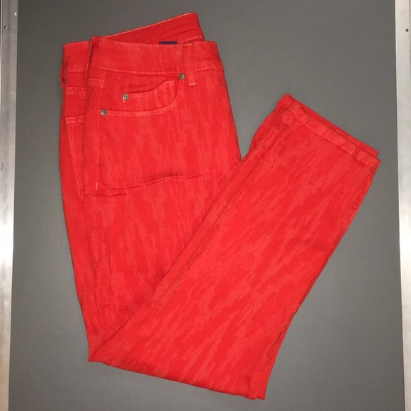 NWOT NYDJ Orange Ankle Jeans - Picture 6 of 16